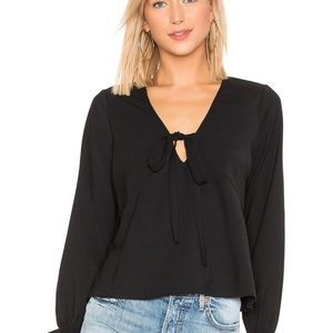 Line and dot legal blouse, black, size small. Great condition!